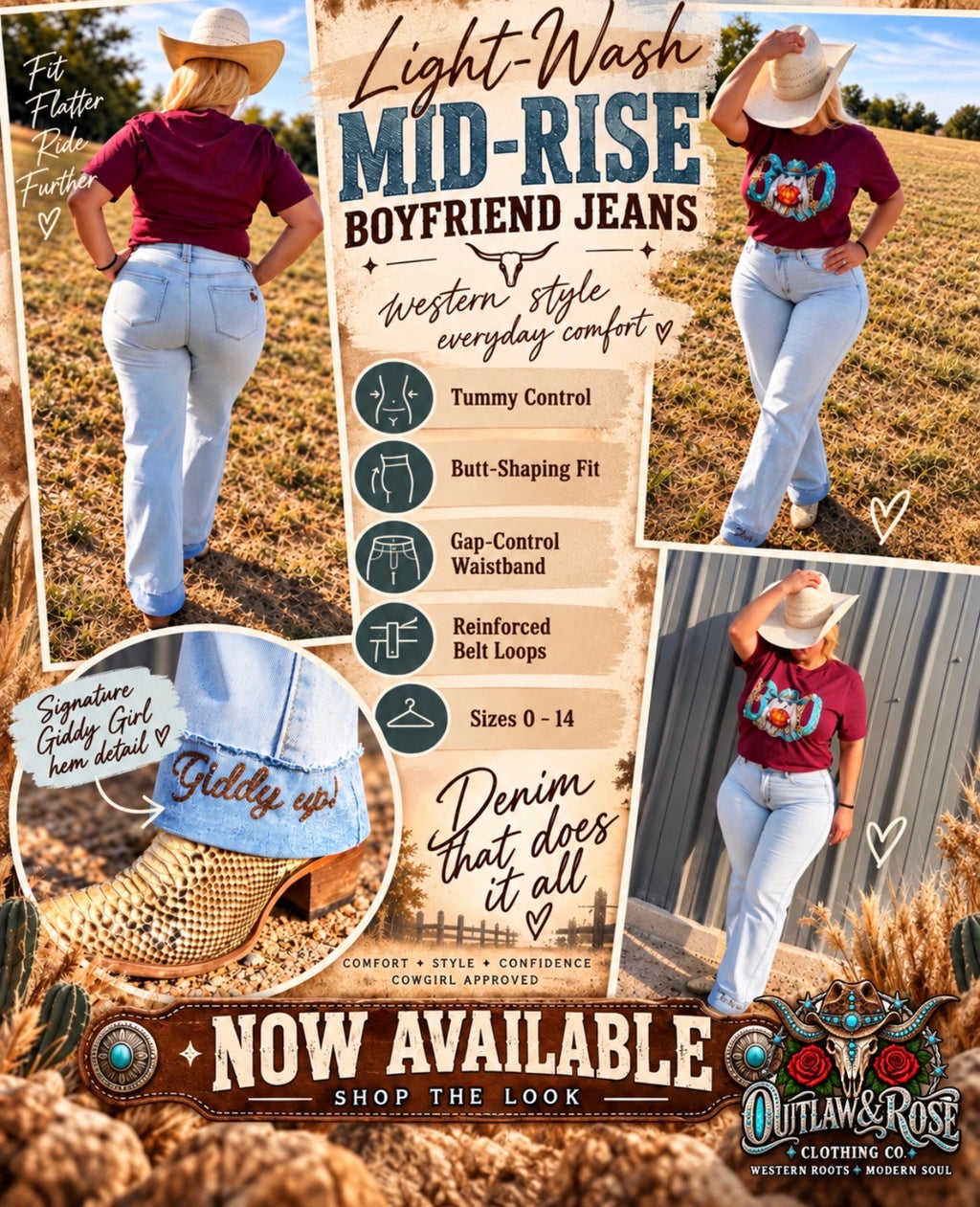 Mid-Rise Boyfriend Barrel Jeans
